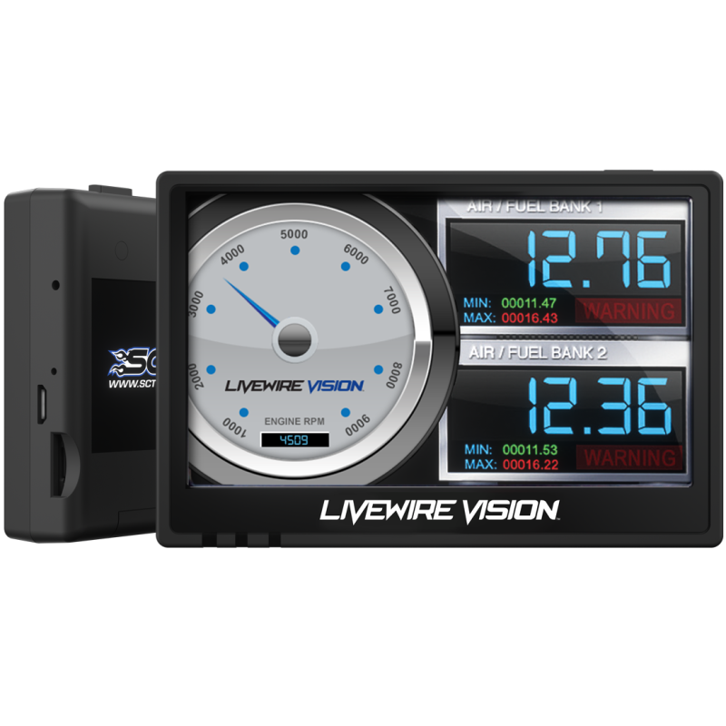 SCT Performance Livewire Vision Performance Monitor (for 1996+ Ford Ve ...