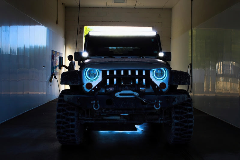Oracle 7in High Powered LED Headlights - Black Bezel - ColorSHIFT