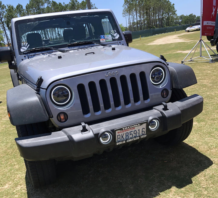 Oracle 7in High Powered LED Headlights - Black Bezel - ColorSHIFT