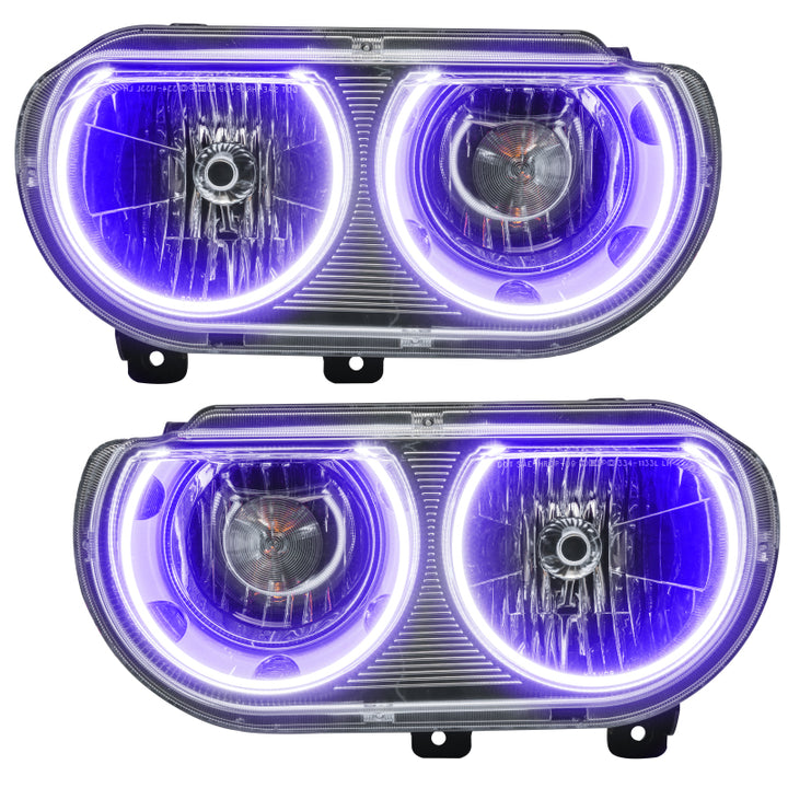 Oracle 08-14 Dodge Challenger SMD HL (Non-HID) - ColorSHIFT w/ Simple Controller