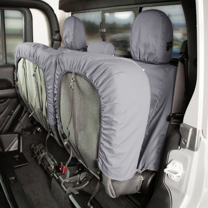 Covercraft 18-21 Jeep Cherokee Carhartt SeatSaver Custom Front Row Seat Covers - Gravel