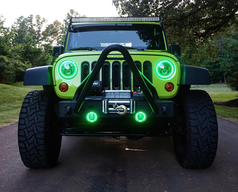Oracle 7in High Powered LED Headlights - Black Bezel - ColorSHIFT