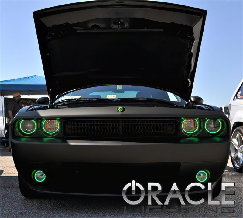 Oracle Dodge Challenger 08-14 LED Fog Halo Kit - Red