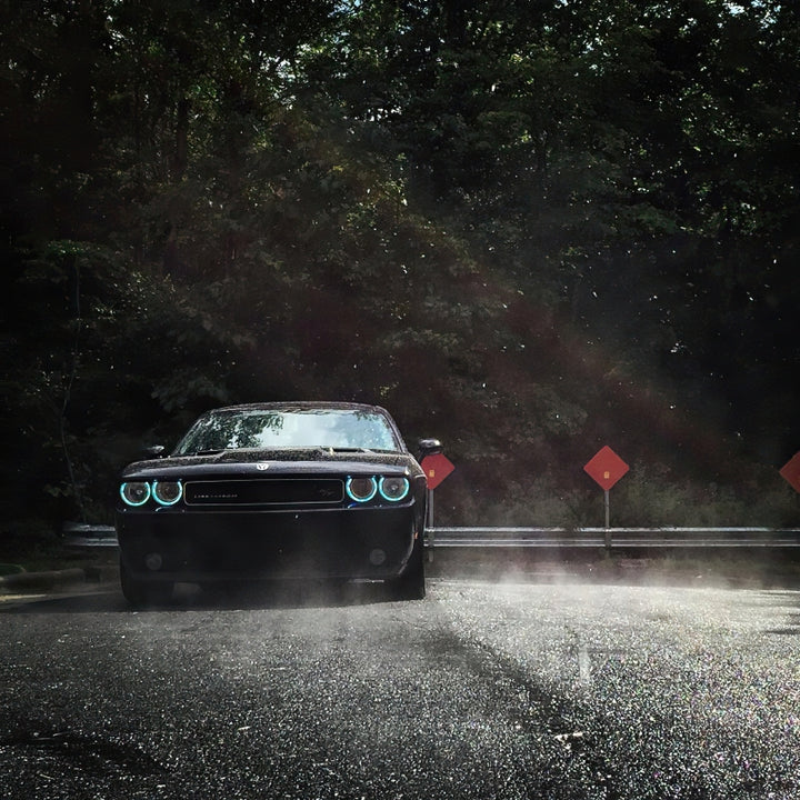 Oracle Dodge Challenger 08-14 Halo Kit (NonProjectorHL) - ColorSHIFT w/ Simple Controller