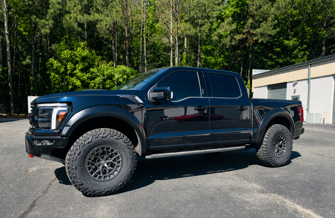 2024 Ford Raptor R truck with Vossen wheels and Mickey Thompson Baja tires 37"