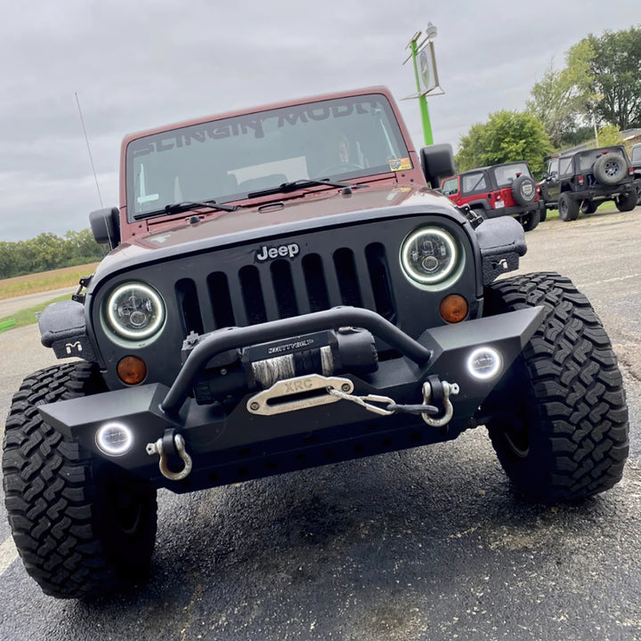 Oracle 7in High Powered LED Headlights - Black Bezel - ColorSHIFT