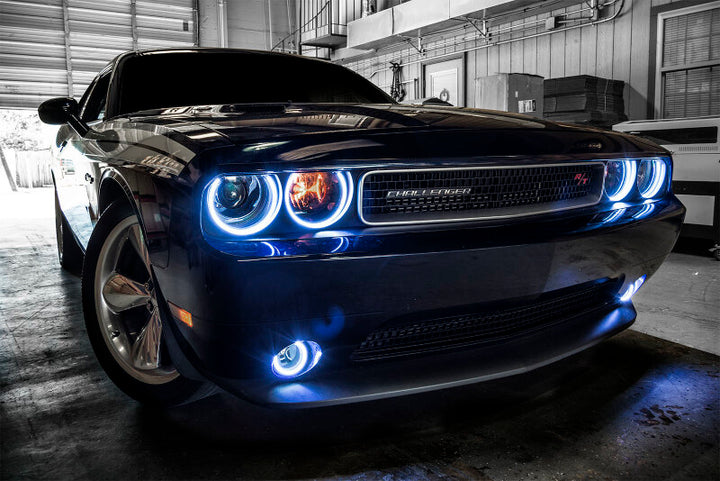 Oracle Dodge Challenger 08-14 LED Fog Halo Kit - Red