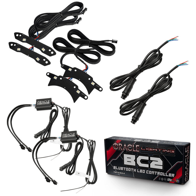 Oracle 15-21 Dodge Challenger RGB+W Headlight DRL Upgrade Kit - ColorSHIFT - BC1