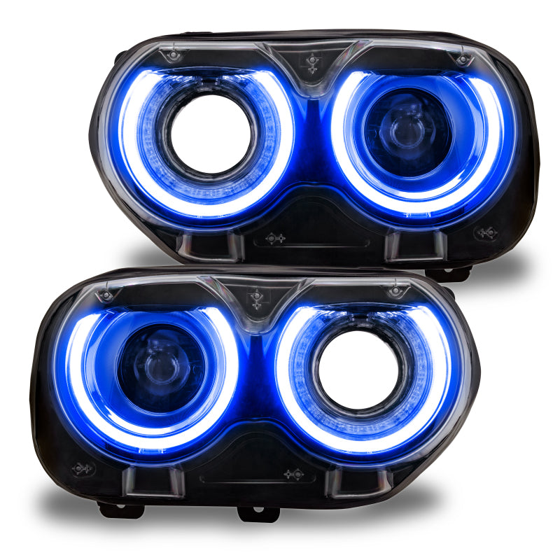 Oracle 15-21 Dodge Challenger RGB+W Headlight DRL Kit - ColorSHIFT w/ Simple Controller