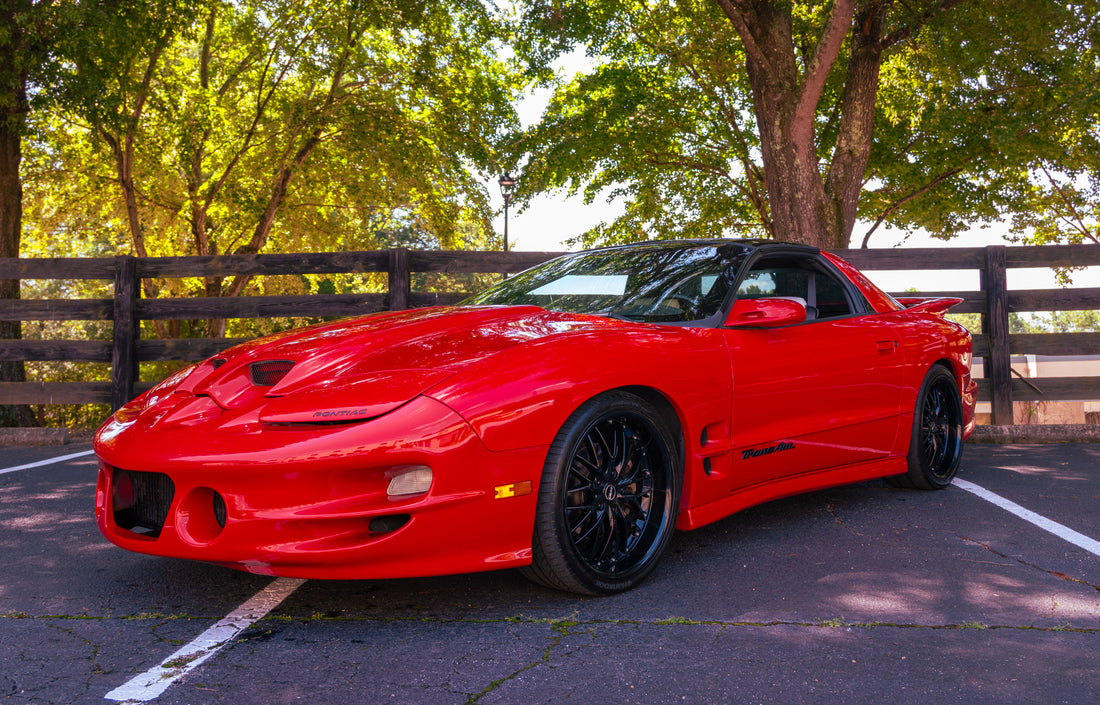 Red trans am 19" wheels lowered turbo twin turbo lsx